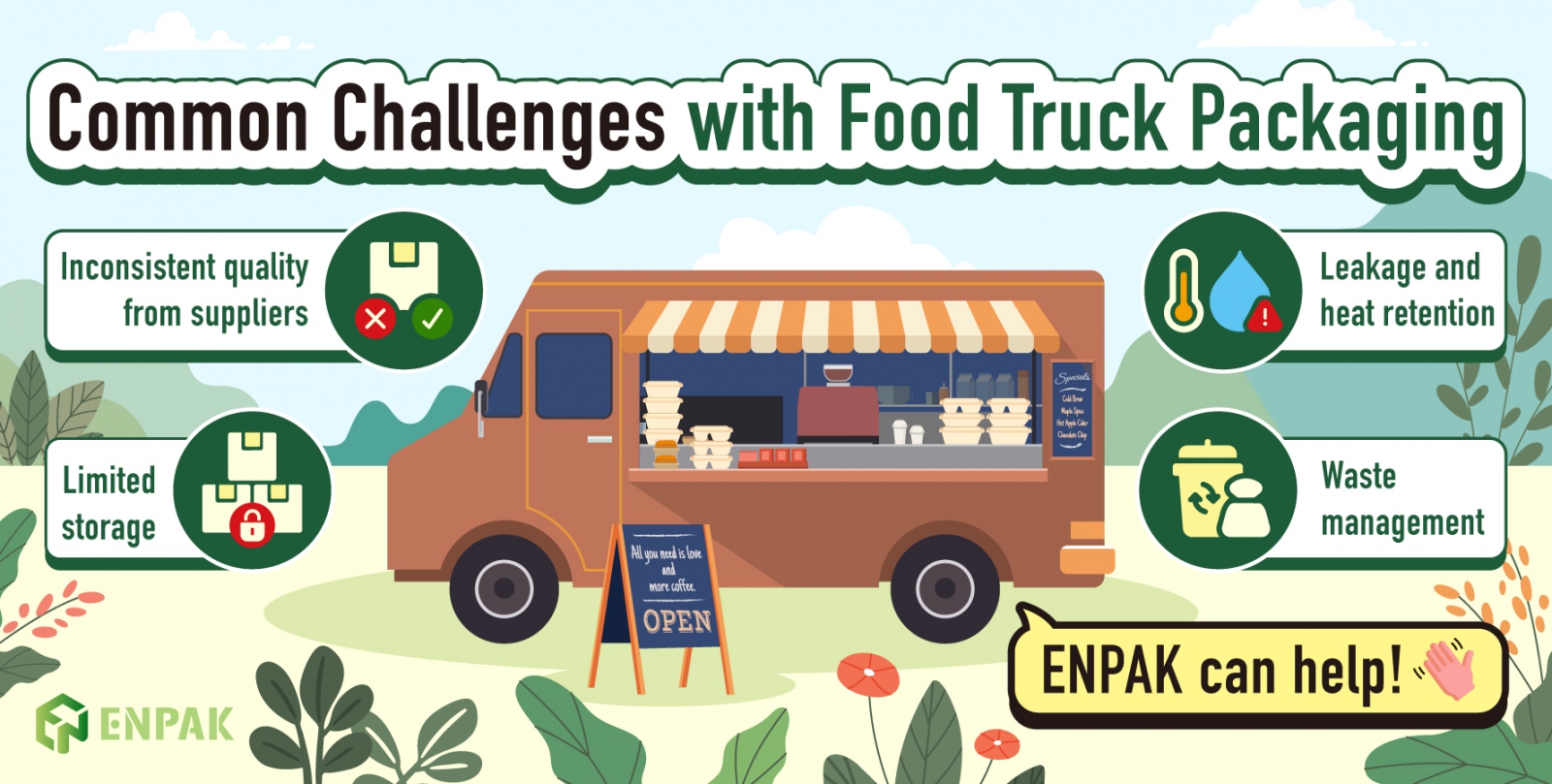 Common Challenges with Food Truck Packaging