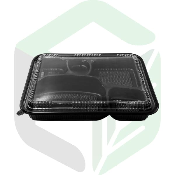 Microwavable PP Rectangular Bento Boxes _ 5 Compartments