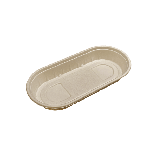 Compostable Oval To Go Box 500ml _QE-500B