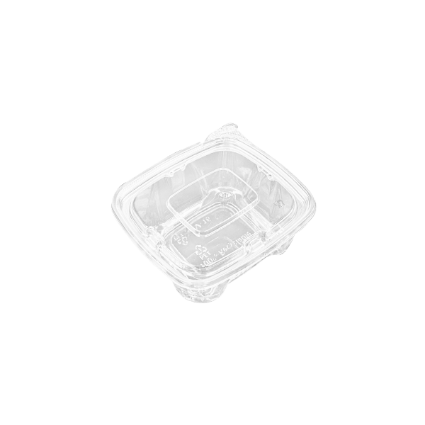 Enpak clear plastic 8 oz take out clamshell food containers