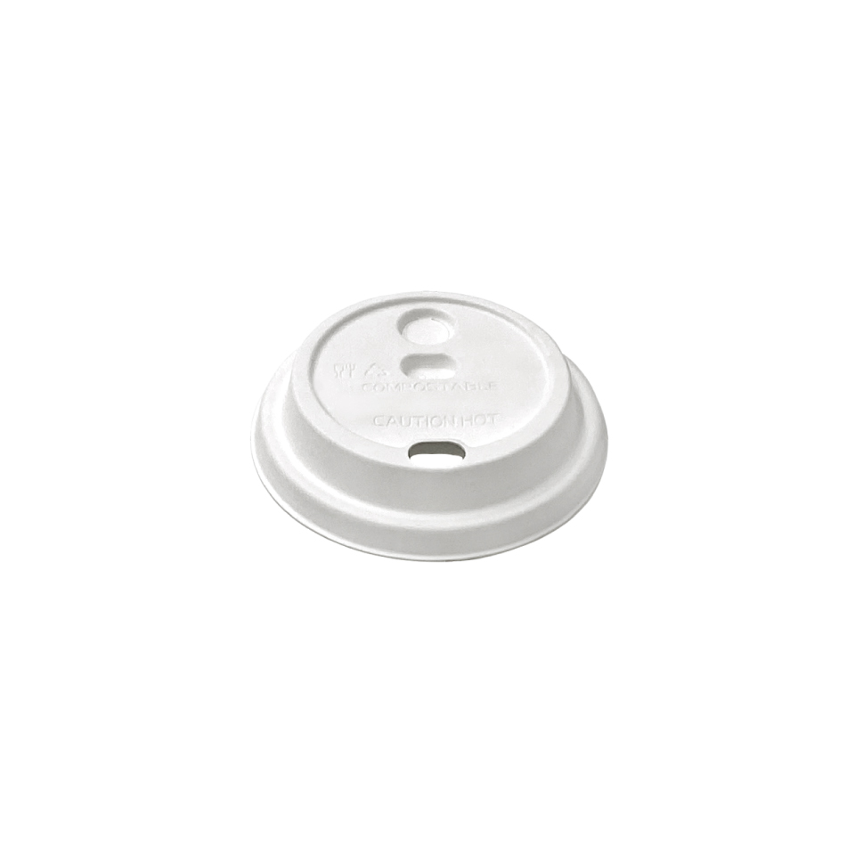 Enpak disposable compostable drinking flat hot cup lids ZBL80-2H