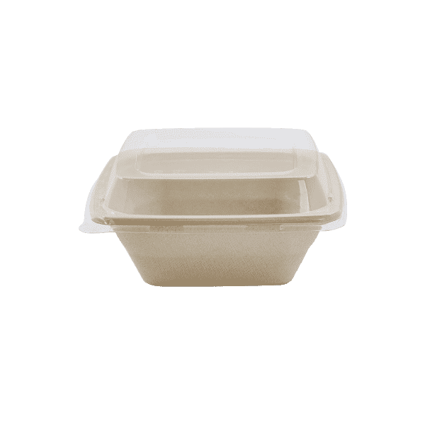 Enpak compostable food containers 32oz square salad bowls CP-32