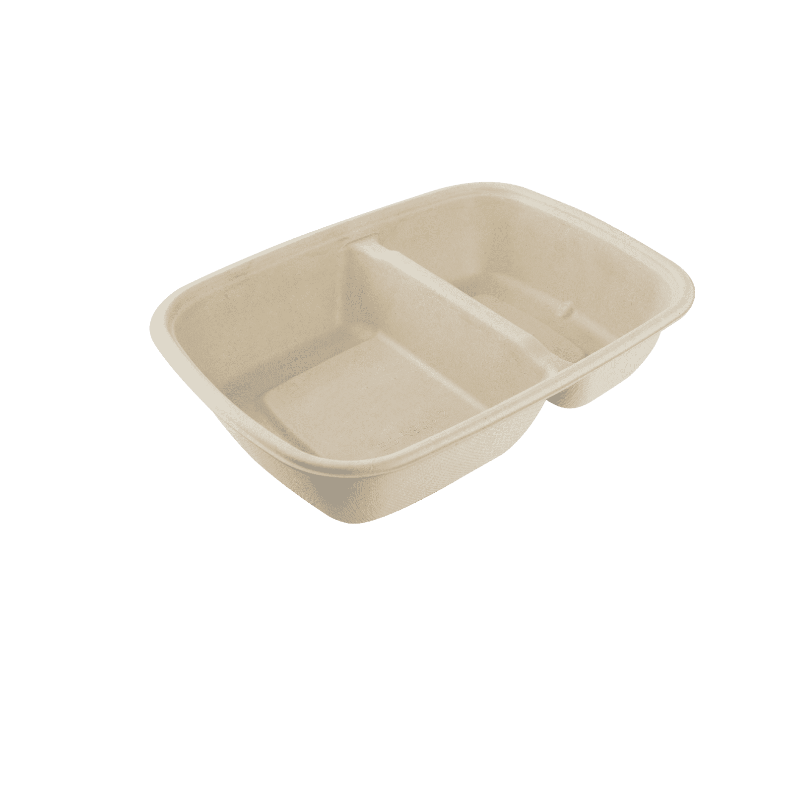 Enpak compostable boxes Rectangular 900ml 2 compartment CR-900-2
