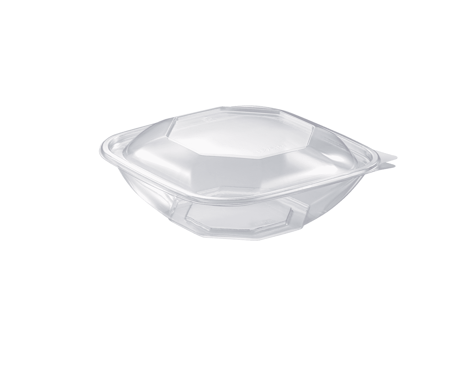 Enpak clear plastic 1000 ml fresh square bowls with lids ES-1000