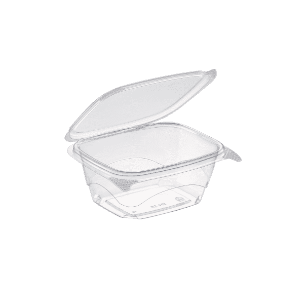 Enpak clear plastic 16 oz take out clamshell food containers