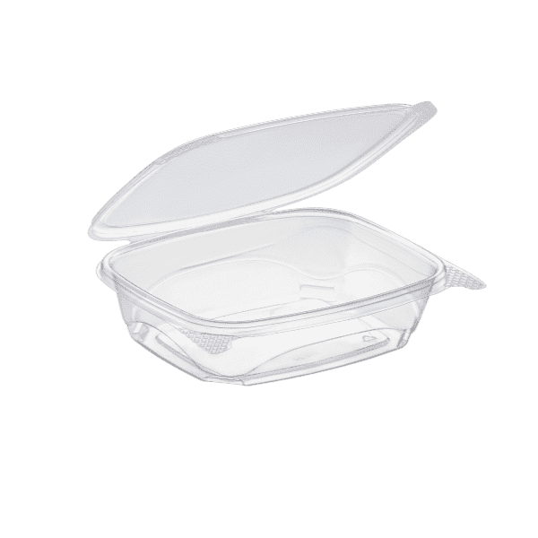 Enpak clear plastic 24 oz take out clamshell food containers