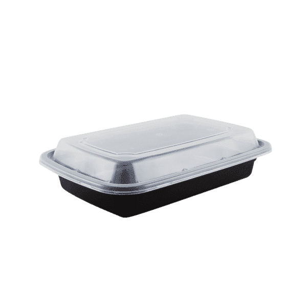 Enpak injection plastic 16 oz microwave container with lid