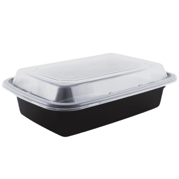 Enpak injection plastic 24 oz microwave container with lid