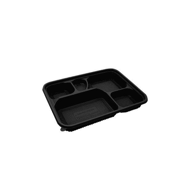 Enpak plastic 5 compartments japanese lunch box with lids TH-566