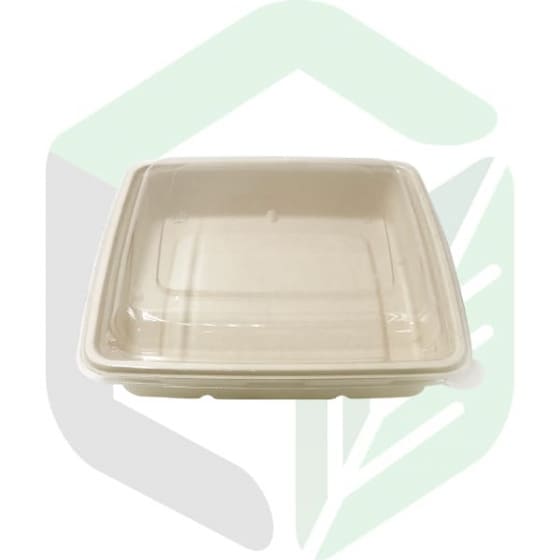 Enpak compostable food packaging square 1400ml 1 compartment CS-1400
