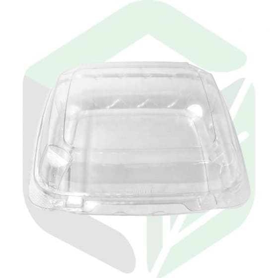 Enpak clear plastic hinged lid square bakery packaging boxes PT-9090
