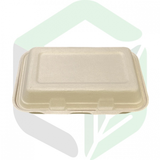 Compostable Clamshell To-Go Boxes 1000mL