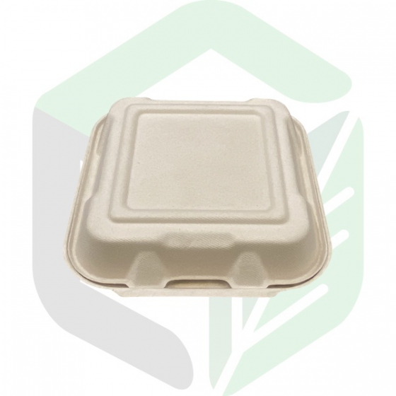 Compostable Square Clamshell Boxes 9 Inches _ 3 Compartments