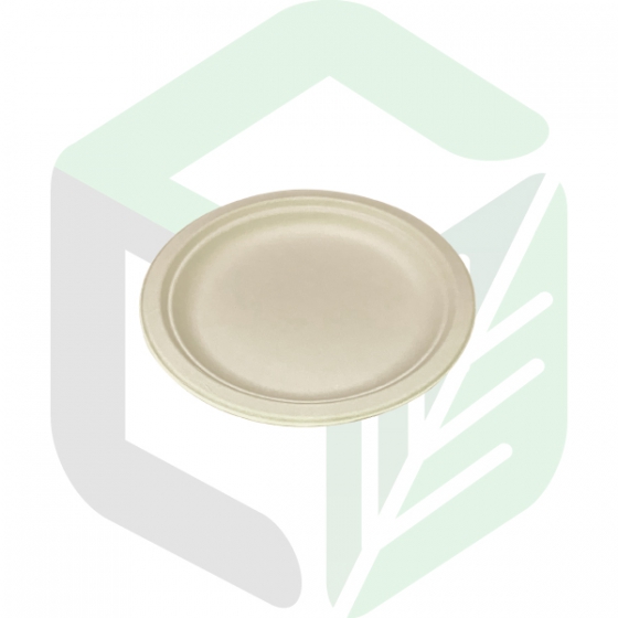 Compostable Round Plates 8.6 Inches