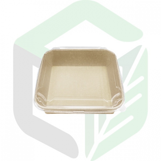 Kraft Paper Square Boxes 1200ml_40oz