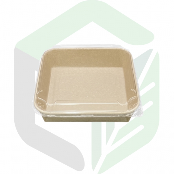 Kraft Paper Square Boxes 1380ml_46oz