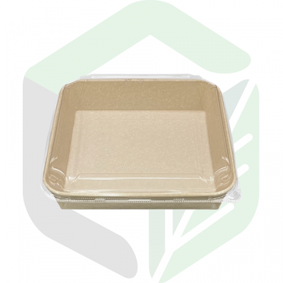 Kraft Paper Square Boxes 1800ml_60oz